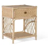 GINER Y COLOMER Table de chevet en rotin charme naturel