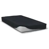 HOME LINGE PASSION Drap-housse - Noir 90 x 190 cm Noir