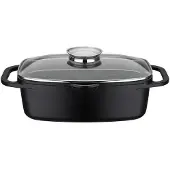 Baumalu Cocotte réctagulaire aluminium 33cm noir - - 382983 -