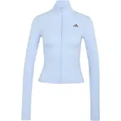 Adidas 3 Stripes Studio Zip Through Full Zip Sweatshirt Bleu S Femme