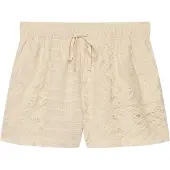 Superdry pour femme. W7110516A Short en Dentelle beige (M), Casuel, Coton