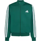 Adidas Veste de survêtement 'ESSENTIALS CLIMACOOL TRACK' vert foncé / blanc