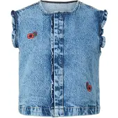 Pieces Gilet 'PCPalma' bleu denim