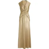 Ralph Lauren Robe de soirée camel