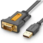 UGREEN Cable Adapter Usb-A - Db9 Rs-232 1.5M Szary (Cr104)