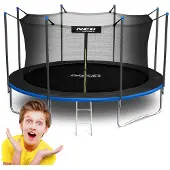 Neo-Sport Trampoline de jardin 15ft/465cm avec filet intérieur et échelle