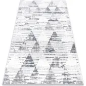 Rugsx Tapis POLI 9051A Géométrique, triangoli blanc / gris 120x170 cm