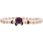 Lancaster Bracelet - - JLA-BRCRAB5WH - Plaqué or - Cristaux Swarovski - Doré rose