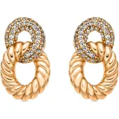Luxenter Boucles d'oreilles 'Ramcall' or rose