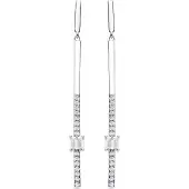 Luxenter Boucles d'oreilles 'Yacko' gris argenté