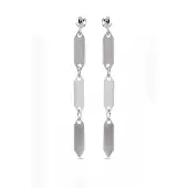 Luxenter Boucles d'oreilles 'Lirrat' argent