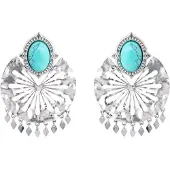 Luxenter Boucles d'oreilles 'Kumora' bleu