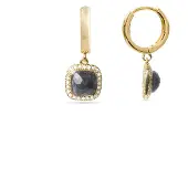 Luxenter Boucles d'oreilles 'Liw' gris