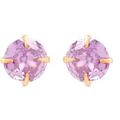 Luxenter Boucles d'oreilles 'Otieno' or / violet pastel