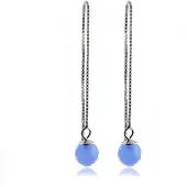 Luxenter Boucles d'oreilles 'Yedia' bleu