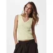 Pieces Maillot de corps 'PCBella' jaune pastel