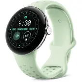Google GA06102-WW, bracelet de montre, Pixel Watch 3 41 mm, silicone, argent, taille L, 1 pièce