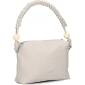 Zwei Sac bandoulière 'Perla' beige clair