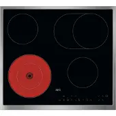AEG NRN64A06XB, Noir, Intégré, 60 cm, Plaque de cuisson à induction avec zones de cuisson, vitrocéramique, 4 zones