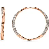 Luxenter Boucles d'oreilles 'Dakrim' or rose