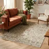 FRAAI Tapis floral | Rosie Blanc | 140x200cm | Blanc | Rectangulaire | Tapis