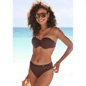 LASCANA Bas de bikini chocolat