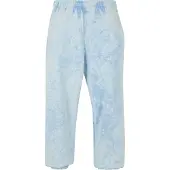 Urban Classics Pantalon 'Towel' bleu clair / blanc