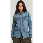 G-Star Chemise 2-pocket Regular - Bleu clair - Femmes