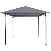 AGA Pavillon de jardin 3x3 m Gris