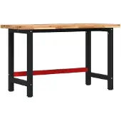vidaXL Établi 140x60x83 cm Bois massif Acacia Rectangulaire