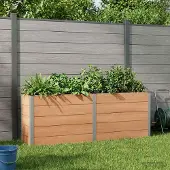Prolenta Maison Exclusive - Jardinière surélevée marron, 250 x 50 x 91 cm, en WPC et aluminium