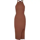 Urban Classics Robes en maille rouge rouille