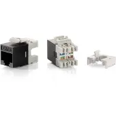 Equip Keystone Jack ungeschirmt Cat6 LSA schlank 8Stk sw Polybeutel