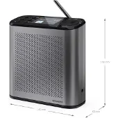 Sharp Dr-p530 Osaka Digital Radio Argenté One Size / EU Plug 220V