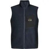 Lundhags Flok Wool Ms Pile Gilet, couche intermédiaire, homme, bleu