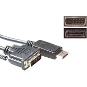 ACT Ak3997 Displayport To Dvi Cable 3.00 M Argenté