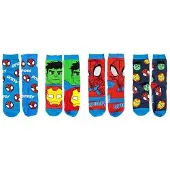 Spidey and his Amazing Friends Unisexe, Chaussettes, Socken Pack 4 Teile Spidey, Multicolore, (paquet de 4, 27 - 30)