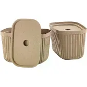 Zone Denmark Boîte de rangement en pâte de papier marron naturel