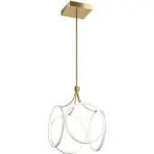 Kichler Lampe suspendue Ciri LED 45W blanc / or champagne