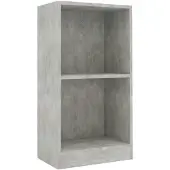 vidaXL Bibliothèque gris béton 40x24x75 cm bois d'ingénierie
