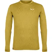 Salewa T-shirt manches longues PUEZ MELANGE DRY, couleur olive. Tailles disponibles : M, L, XL
