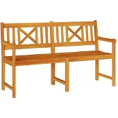 vidaXL Banc d'extérieur Nature 150 x 56 x 90 cm en bois massif d'acacia