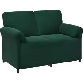 vidaXL Ensemble de canapé 2 pièces, velours vert foncé