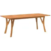 vidaXL Table de jardin 200x90x75 cm bois massif acacia