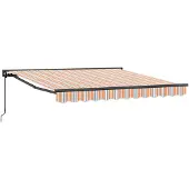 vidaXL Cadre de store bleu et orange 300 x 250 cm