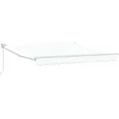 vidaXL Store rétractable blanc 350 x 250 cm Polyester et aluminium