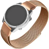 FIXED Bracelet en maille QuickFit, 20 mm, or rose (20 mm, Acier inoxydable, Métal), Sangles de montre, Rose