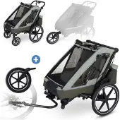 ABC Design Remorque vélo et poussette 3 en 1 Tour