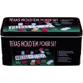 Engelhart Set de poker 200 jetons avec tapis et cartes