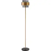 Lyora Lampadaire Sianna noir avec or
